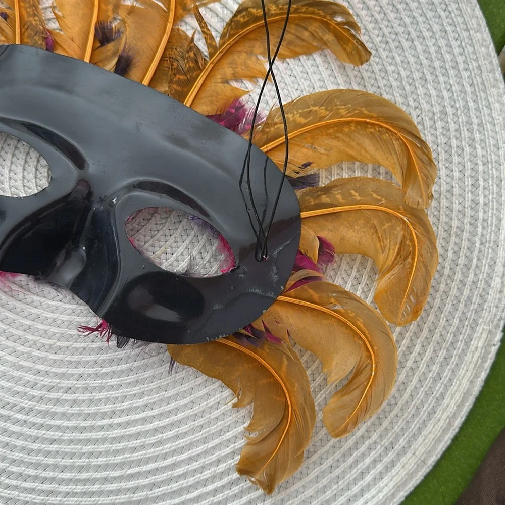 Feathered Masquerade Mask